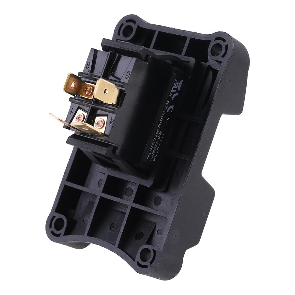 Interrupteur de sécurité Double jet | Fonction de verrouillage 127V 18/15A pour scie sur Table
