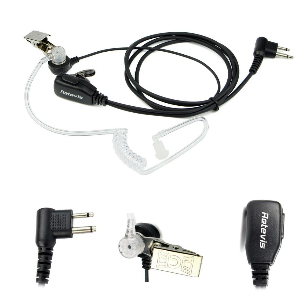 Oreillette à Tube acoustique 2 broches pour Kenwood HYT BAOFENG UV-5R Radio à jambon BF-888S