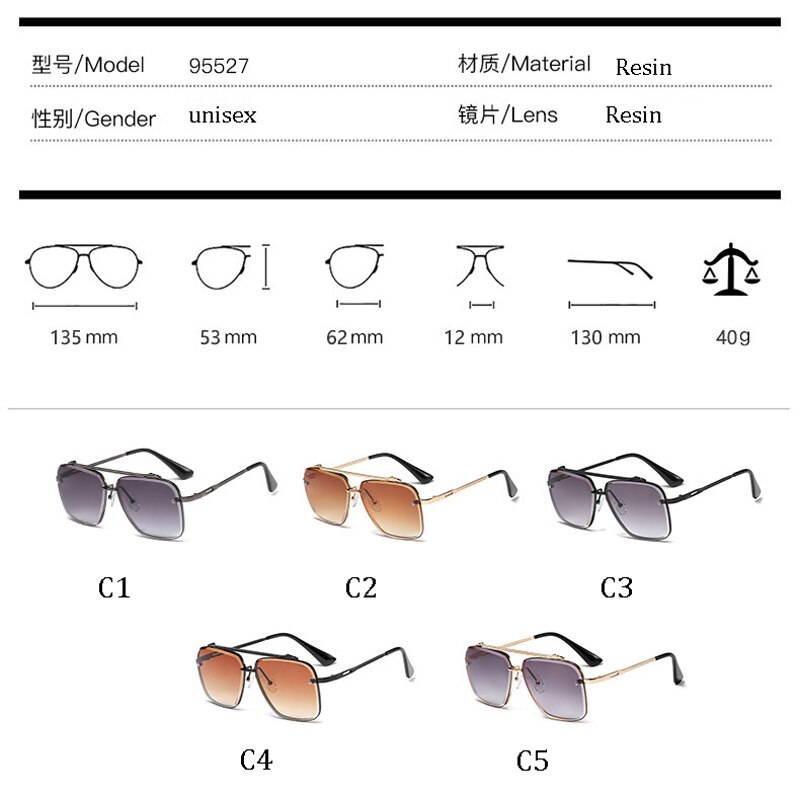 Klassieke pilotenbrillen in vijf stijlen, coole unisex zonnebrillen, merk vintage zonnebrillen voor heren, zonnebrillen  uv400