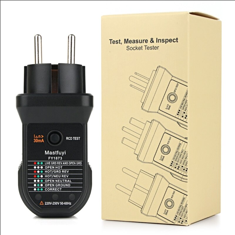 Socket Tester Outlet Receptacle Tester Open Ground Open Open Neutral &amp; Ground Reverse &amp; Neutral Rever