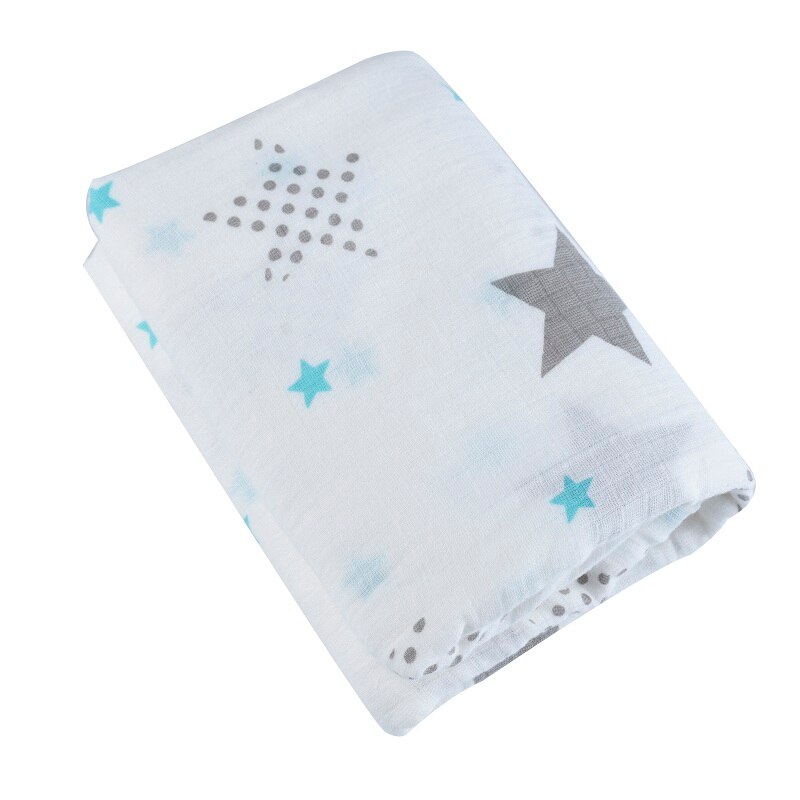 Baby produFlamingo Organic Baby Swaddle Muslin Bamboo Cotton Baby Blanket Diapers Envelope For Discharge Newborns Wrap Bedding: SJ0020