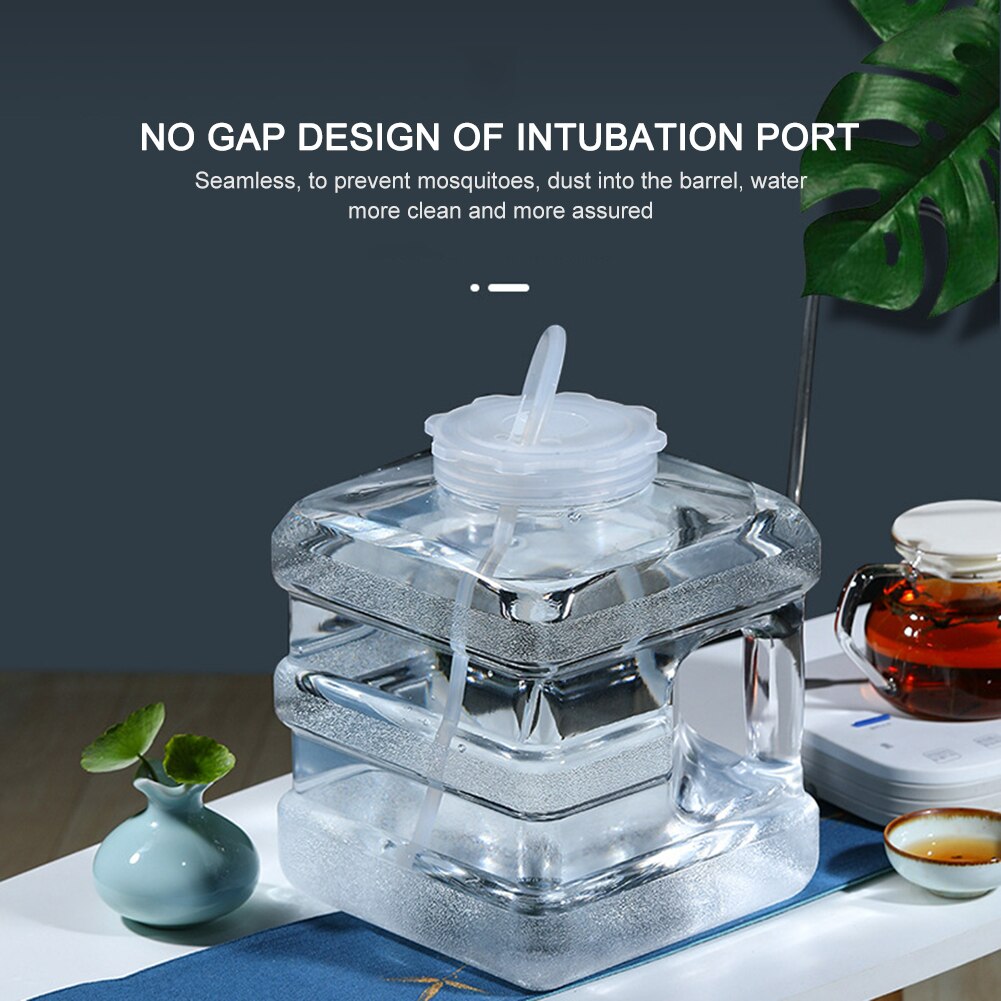 Water Container Food Grade PC Portable Driving Water Tank Container with Faucet for Camping Picnic Hiking Drink Buckets