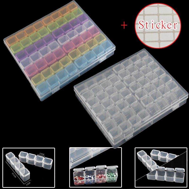 56 Grids Zerlegbare Diamant Stickerei Zubehör Diamant Malerei Boxen Kreuz Stich Cases Lagerung Organizer Home Storage