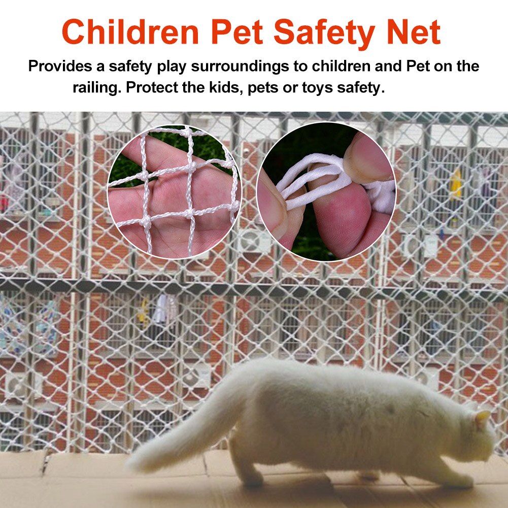 Playground Railing Stairs Protective Weaving Rope Home Outdoor Construction Garden Fence Children Safety Net Plant Greenhouse