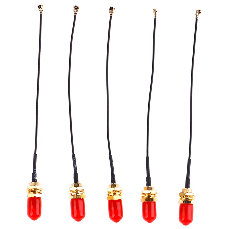 5 unids/lote Cable de extensión SMA Conector recto a uFL/u. FL/IPX/IPEX conector hembra Antena de cola de cerdo RF Cable de cola de cerdo 10cm
