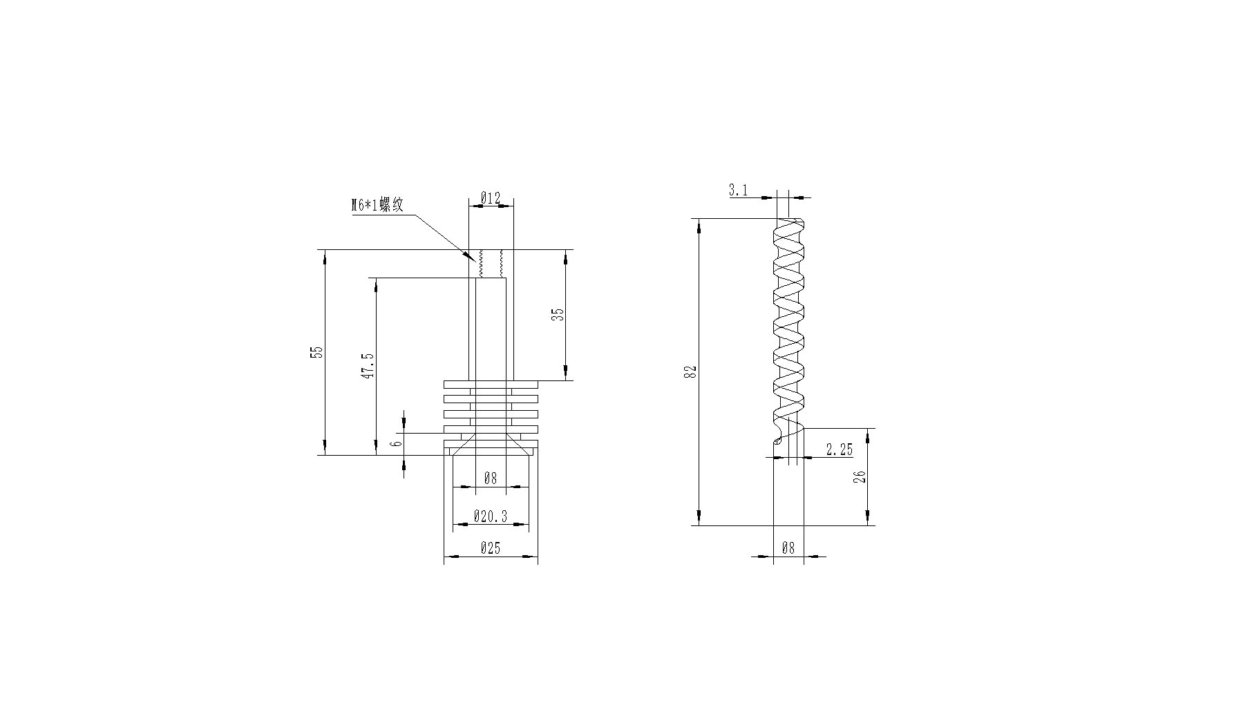Kügelchen extruder DIY teile fütterung schraube stange und wärme Pause rohr Halfter Kügelchen Extruder für große Format 3D drucker DIY zubehör
