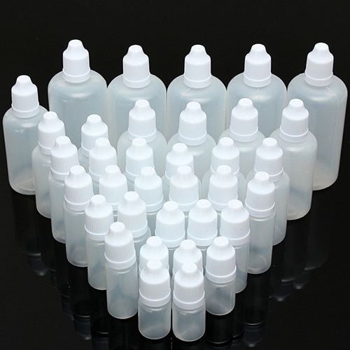 5 stk holdbare 5/10ml/15/ ml /20ml/30ml/50ml/100ml tomme plastik komprimerbare dråbeflasker øjenvæske dråber genopfyldelig flaske
