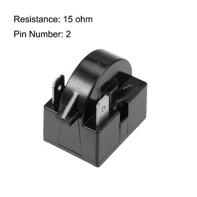 Réfrigérateur PTC relais de démarrage 15 Ohm 2 broches + compresseur protecteur de surcharge 1/6HP