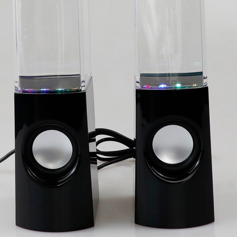 Fuente de agua LED de baile, luz de música, altavoces de ordenador, portátil, PC, iPhone, MP3, accesorios para dispositivos de teléfono