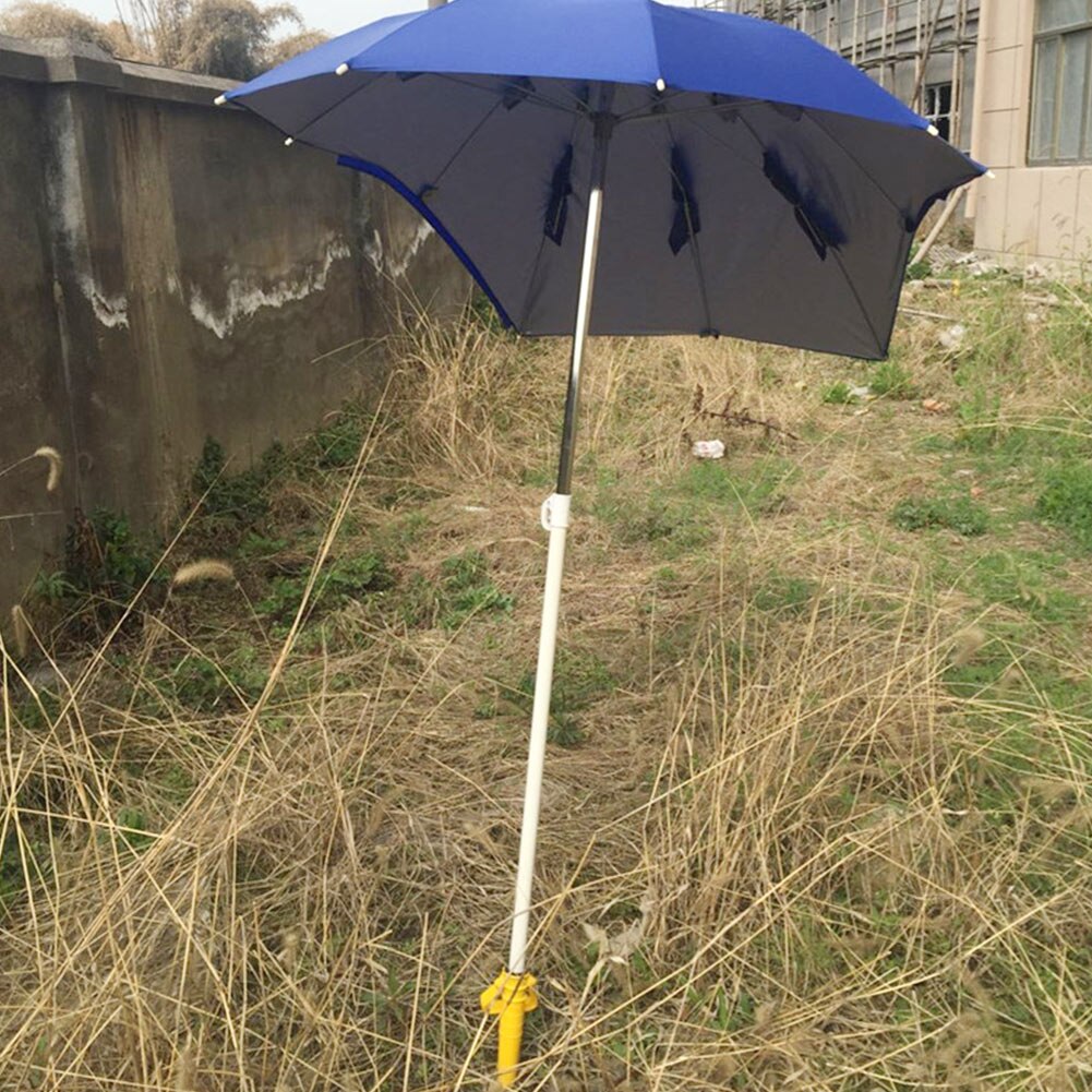 Strand draagbare parasol beugel buiten tuin ondersteuning accessoires vaste parasolhouder handmatige zandboor zonnescherm willekeurige kleur