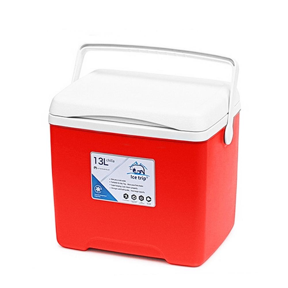 13L Cooler And Warmer Storage Box For Picnics Home Portable Refrigerator Milk Food Insulated Carrier With Handle Cooler Box