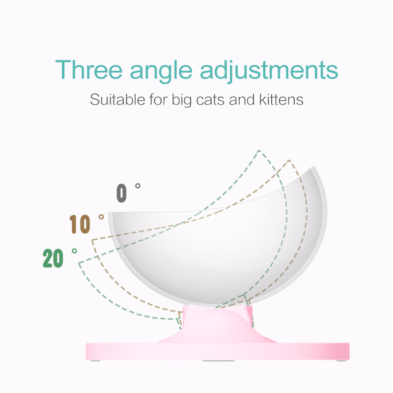 Eierschale Geformt Hund Katzenfutter Schalen Neigung Einstellbar ungiftig Haustier Zubringer Katzen Produkte für Haustiere Liefert Katze Fütterung werkzeuge