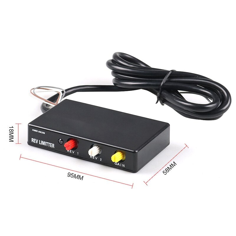 Car Ignition Rev Limiter Launch Control Fire Controlle Exhaust Flame Thrower Kit Chip Type B Drift Fire Exhaust (Black)