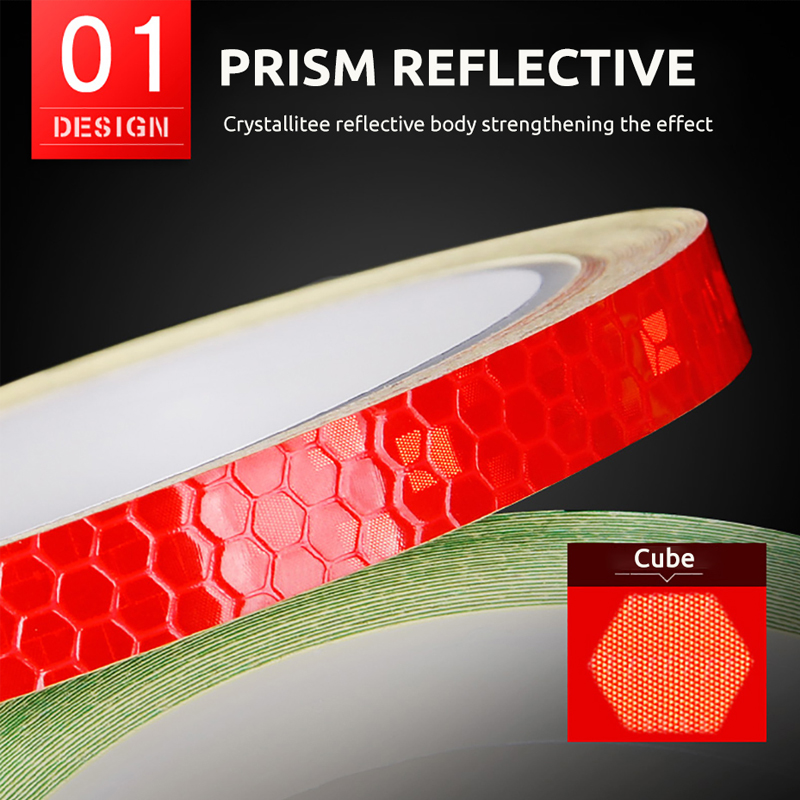 VICTGOAL Bike Stickers Decals Reflective Stickers Strip Bicycle Reflective Tape Sticker Bicycle Wheel Bike Bicycle Accessories