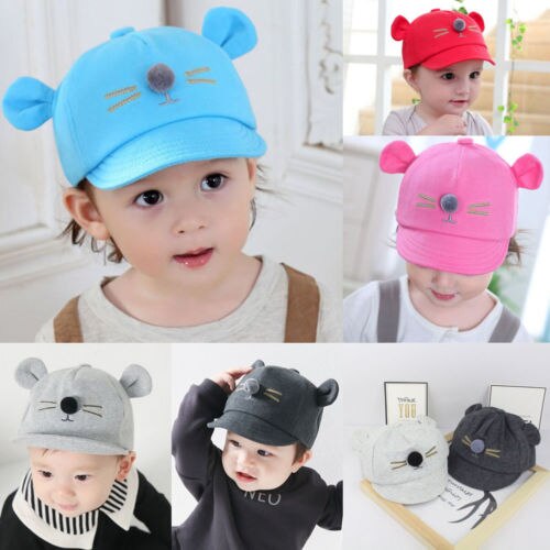 Baby baseball pet met cartoon kat kinderhoedje voor een jongen meisje zonnehoed zomer katoenen vizier petten kinderhoedje 2-5 y