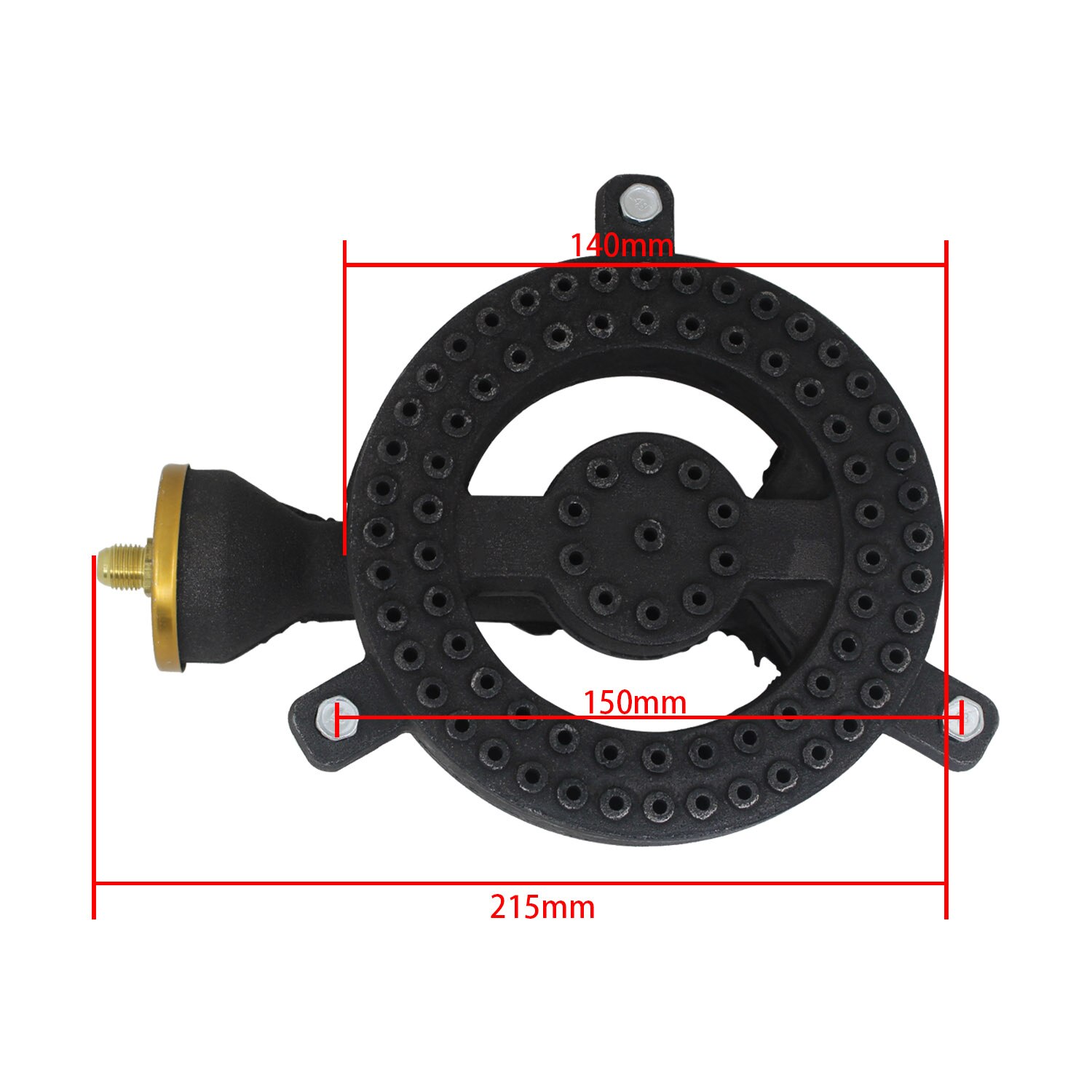 ron propane burner head with cast iron fitting orifice For Clay pot stove Gas stove cast iron propane burner partscast i
