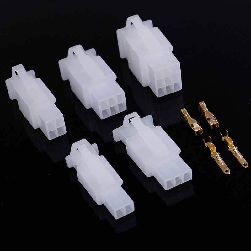 5set 2.8mm male and female mating 2/3/4/6/9 pin connector connector plug terminal for bicycle auto motorcycle