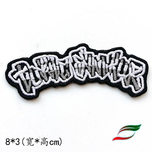 Punk Rock Band Grappige Patroon A226 Terug Lijm Geborduurde Kleding Steken Decoratie Patch Kinderkleding Accessoires: 6