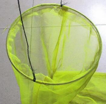 75cm fihign garn små netting fiskeutstyr farge sammenleggbare fyke garn produkter alt for billig fiskeutstyr leverandører 1 stk/lott: 75 x 16 med ring