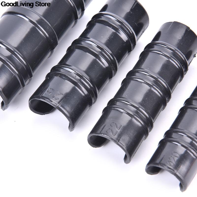 Serre-joint en plastique pour tube PVC, 10 pièces, noir