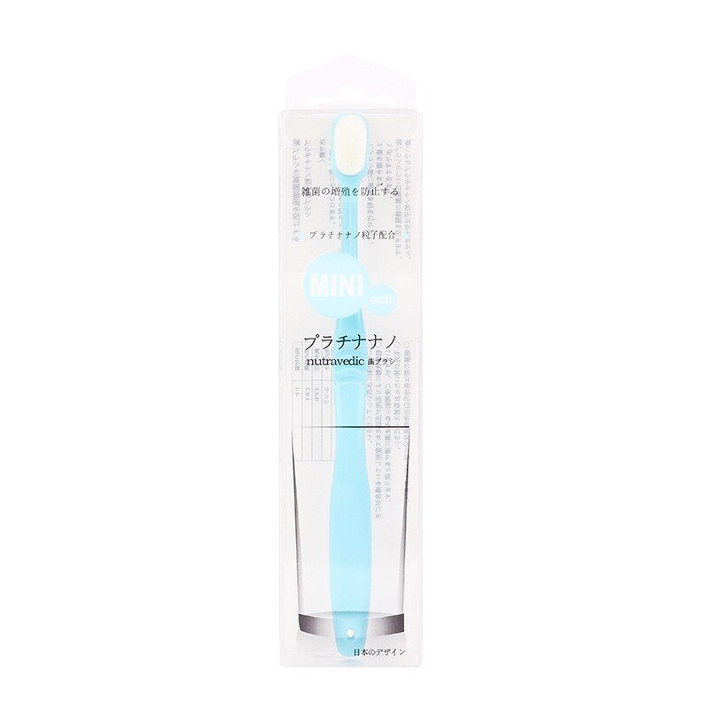 Travel Portable Million Toothbrush Ultra-fine Soft Toothbrush Eco-friendly Dental Whitening Brush Oral Care Clean Toothbrush: 04 blue