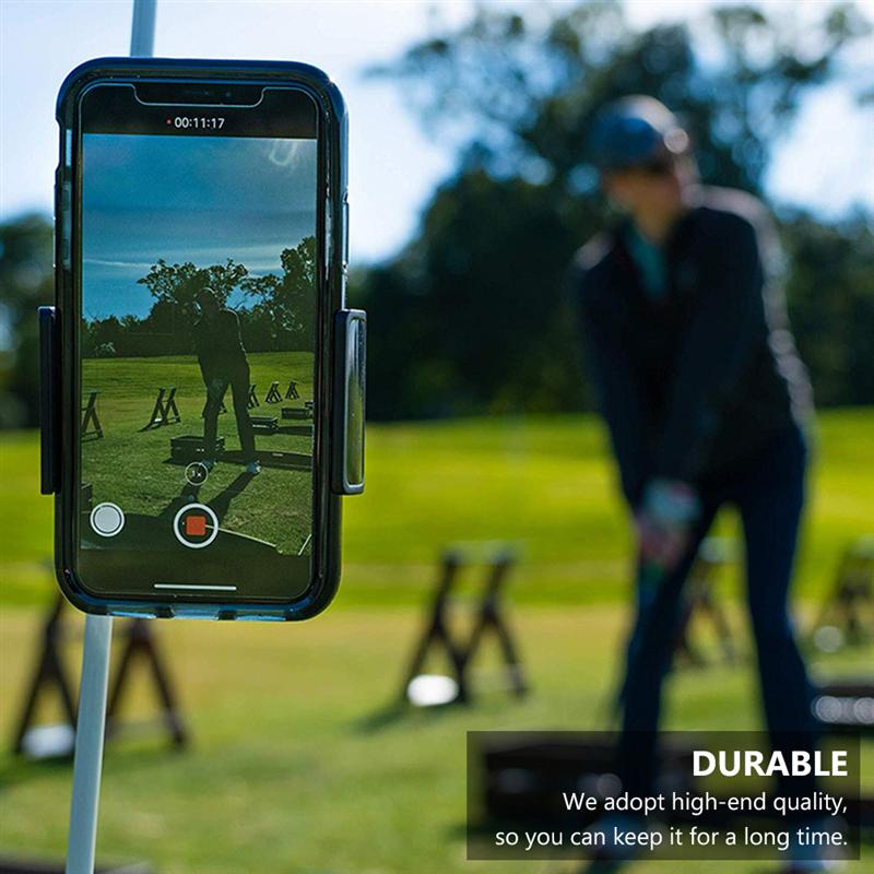 Golf Swing Recorder Holder Cell Phone Clip Holding Trainer Practice Training