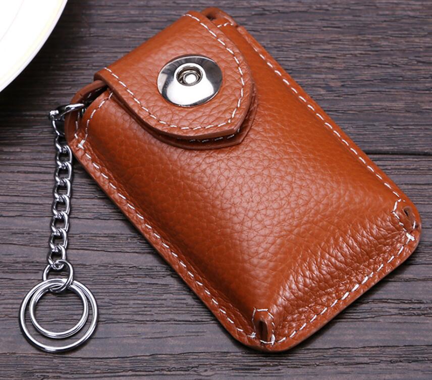 ZYD-COOL Lederen Sleutel Case Pouch Vrouwen Sleutelhanger Magnetische gesp Key Case Bag Mannen Sleutelhouder Huishoudster Keys Organizer: 2