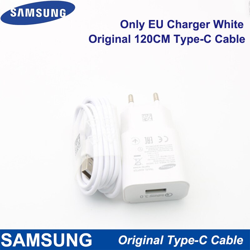 Cargador rápido para Samsung, adaptador de pared de viaje, Cable Micro USB para Samsung Galaxy S7 S6 Edge J3 J5 J7 Note4 5 A3 A5 A7: White Charger x 1.2M