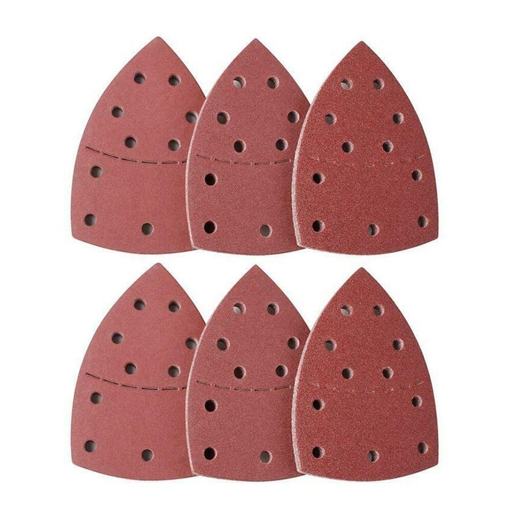 10pcs Selfadhesive Sandpaper Triangle Sanding Sheets 11 Holes Abrasive Tools 40-2000Grit For Bosch PSM 160A Metabo FMS200 Sander