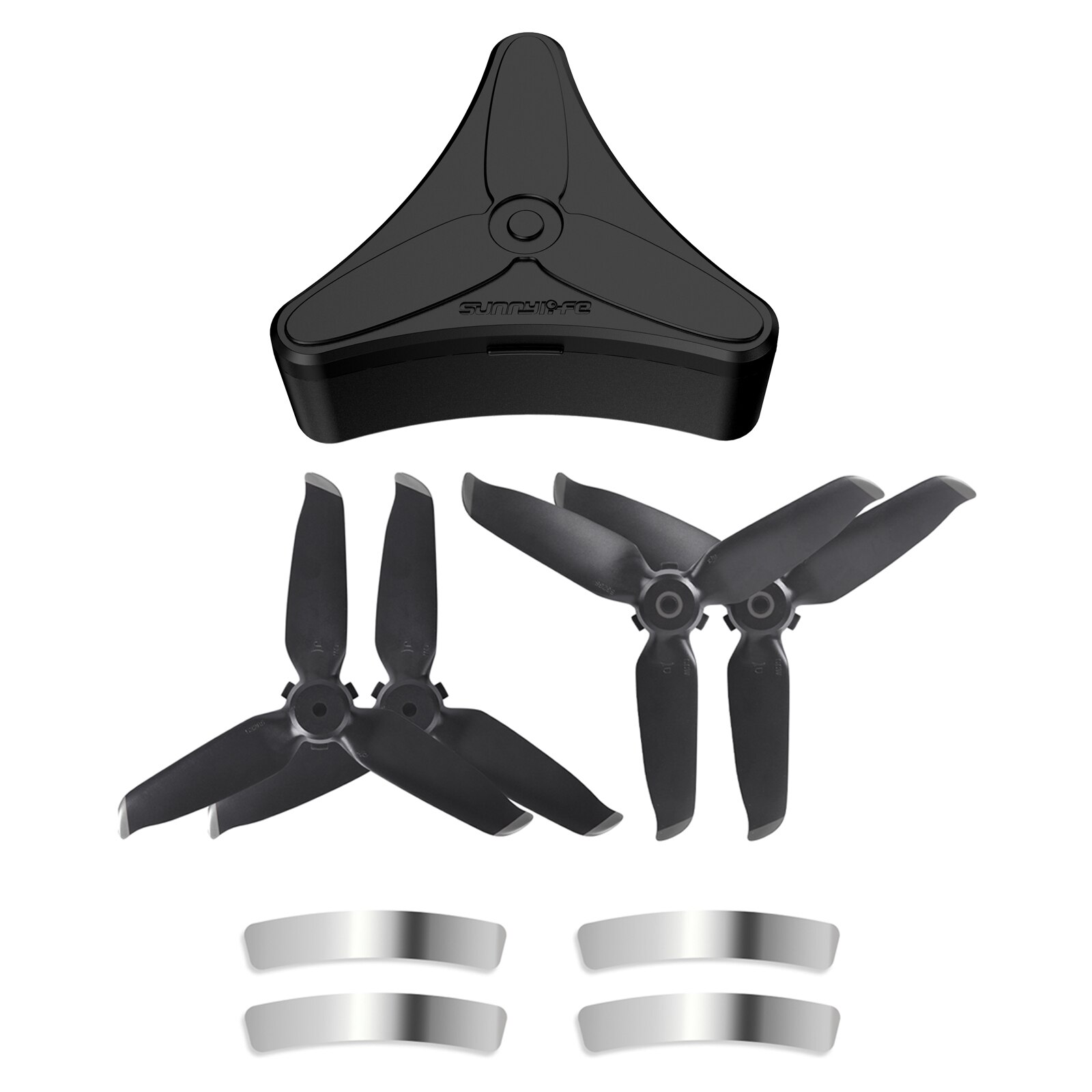 Quick Release 5328S Propellers for DJI FPV Combo Props Paddle Blade Replacement Wing Fan Spare Part for DJI FPV Drone Accessory: 2 silver with 1 box