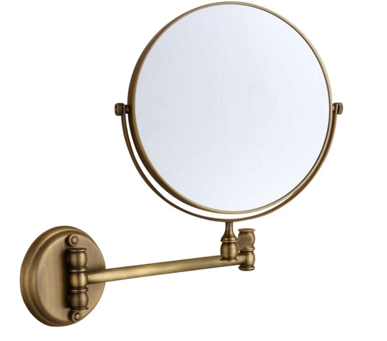 Bathroom Mirror Round Makeup Mirror Vintage Wall M... – Vicedeal