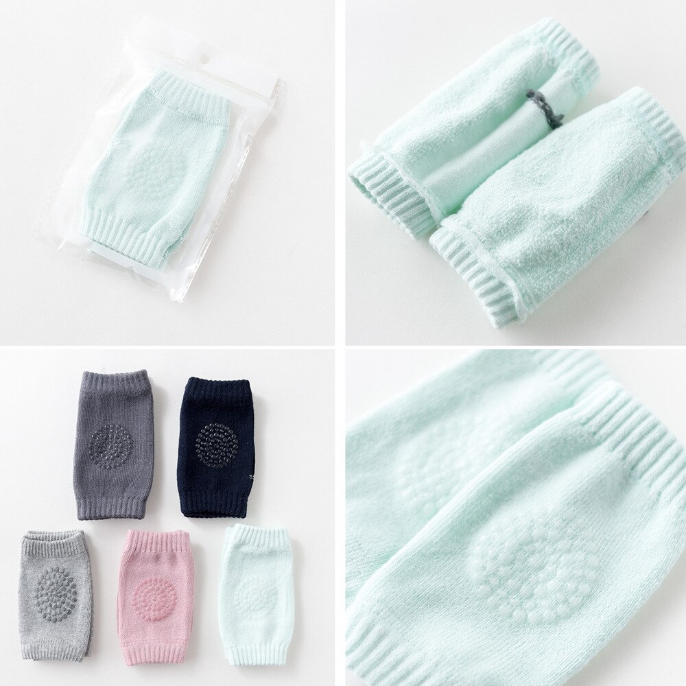 Rosiky Baby Kids Knee socks caps Safety cotton Baby Knee Pads Crawling Protect Baby socks