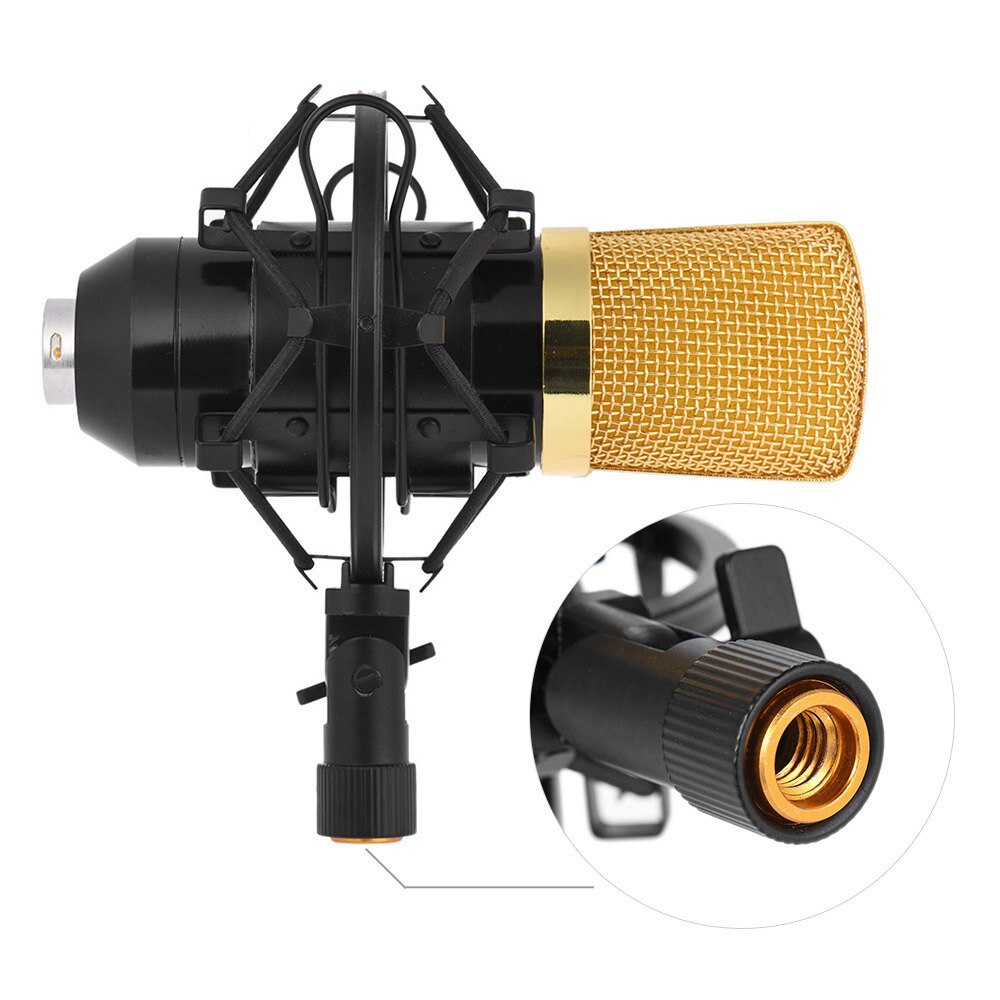 Professionele Broadcasting Studio Recording Condensator Microfoon Mic Kit Met Shock Mount Verstelbare Suspension Scissor Arm Stand