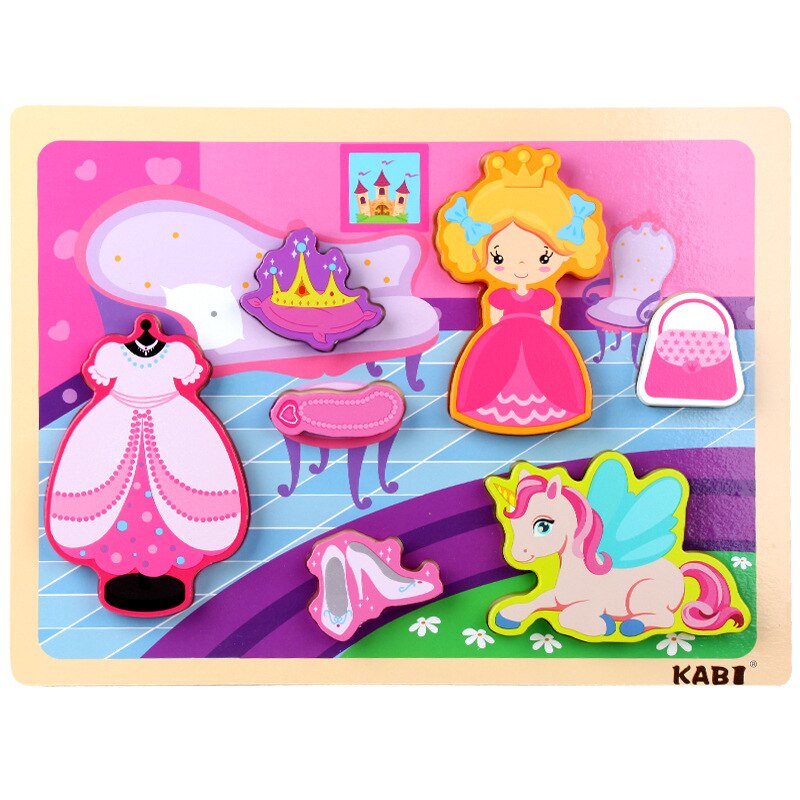 Houten Extra Grote Thema Puzzels Kinderen Leuk Speelgoed Novel En Speelbaar: princess castle