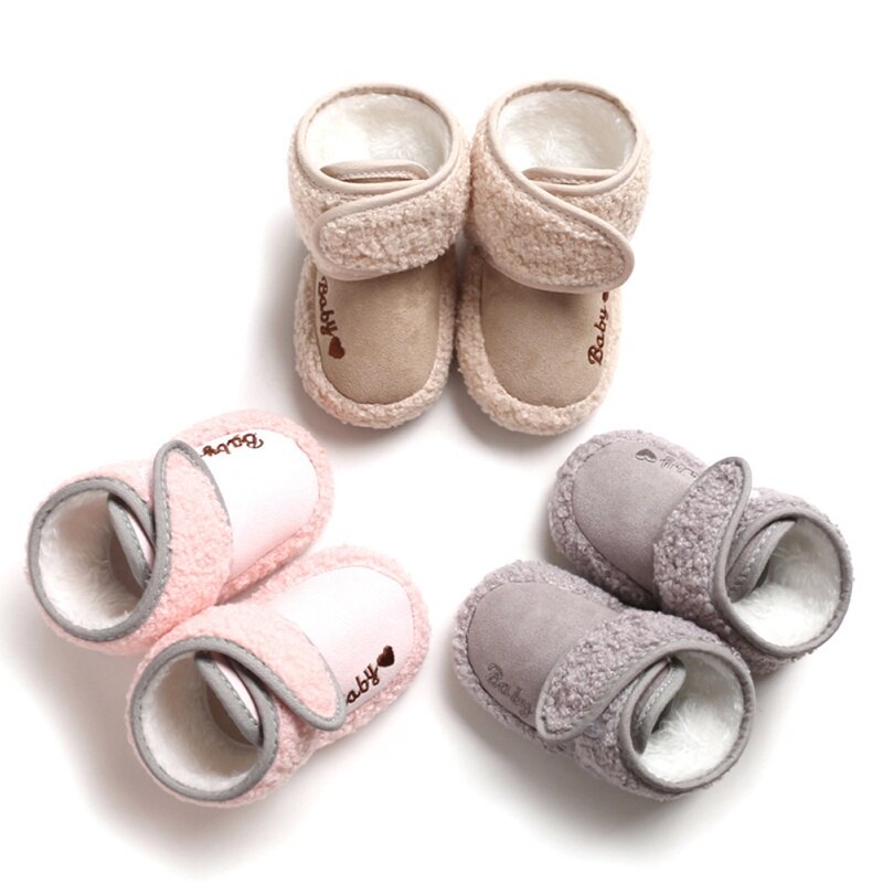 Bébé filles garçons enfant en bas âge bottes de neige bébés hiver chaussons Faux polaire anti-dérapant enfant en bas âge -né berceau chaussures offre spéciale