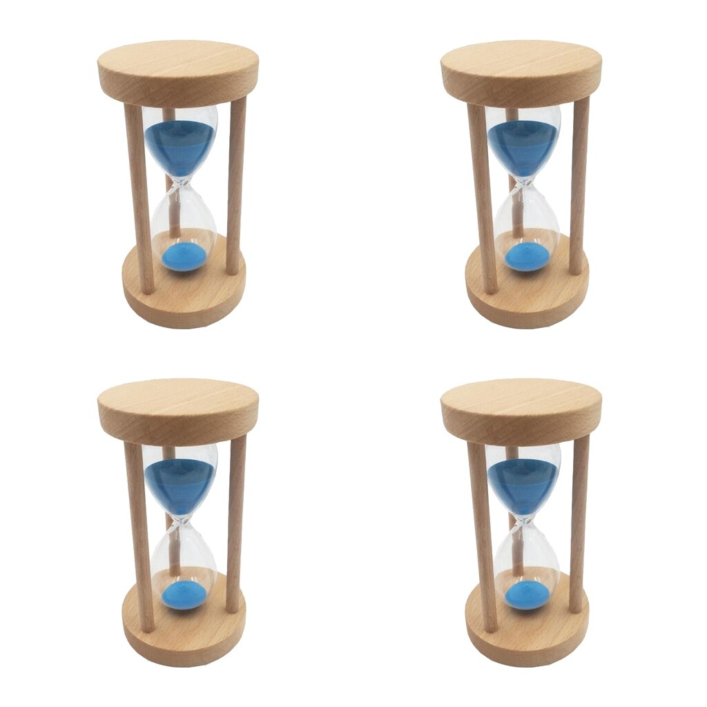 Houten Frame Zandloper Zandloper Zandloper Voor Thuis Keuken Timer Klok Decor Kerst (Blauw Zand)