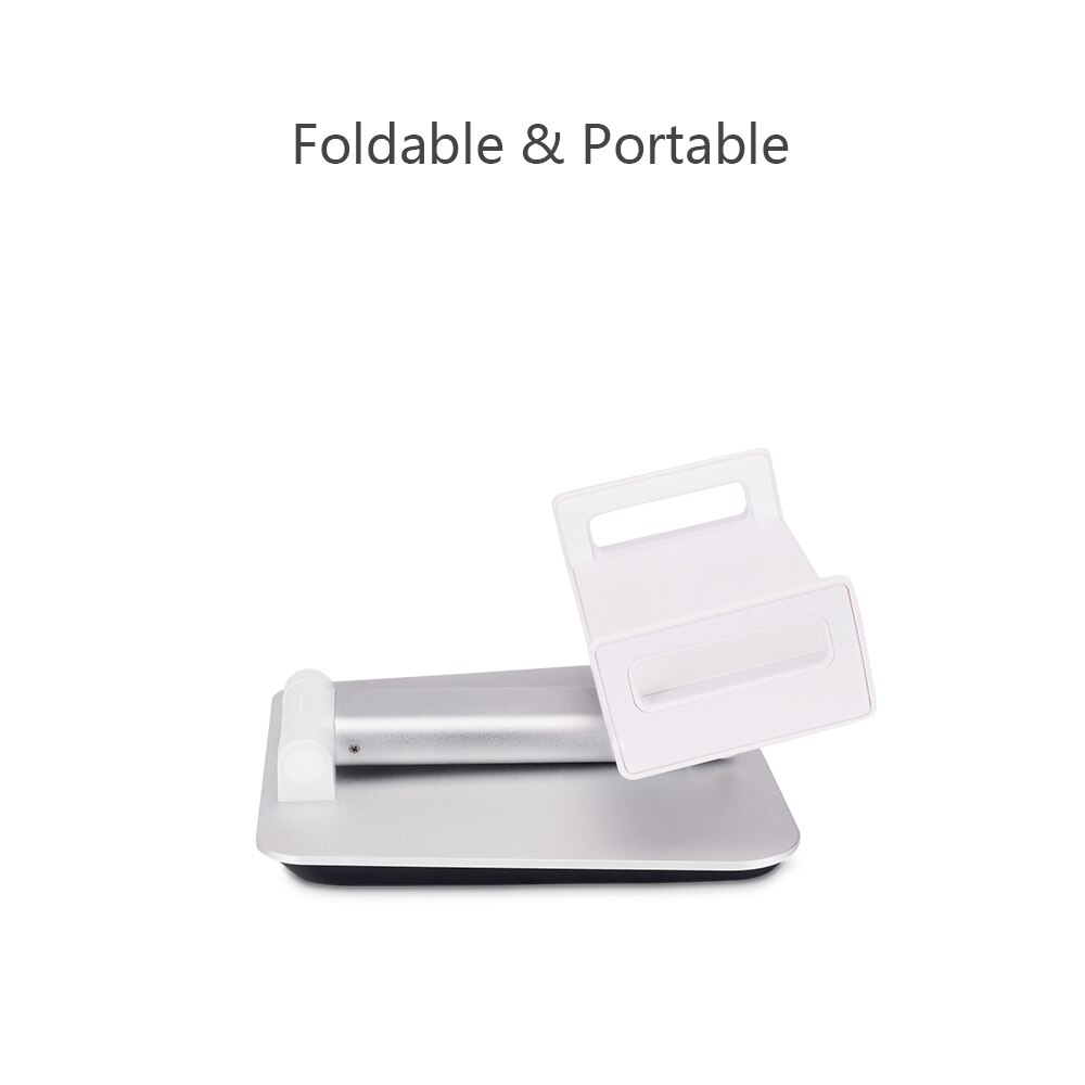 Adjustable Aluminum Desktop Tablet Phone Holder Stand Table Foldable Extend Support Desk Cell Phone Mount with Clip For iPad