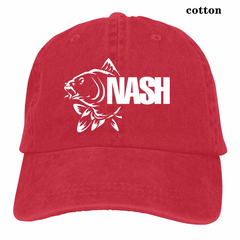 Carp Fish Tackle Angling nash Baseball cap men women Trucker Hats adjustable cap: 3-Red