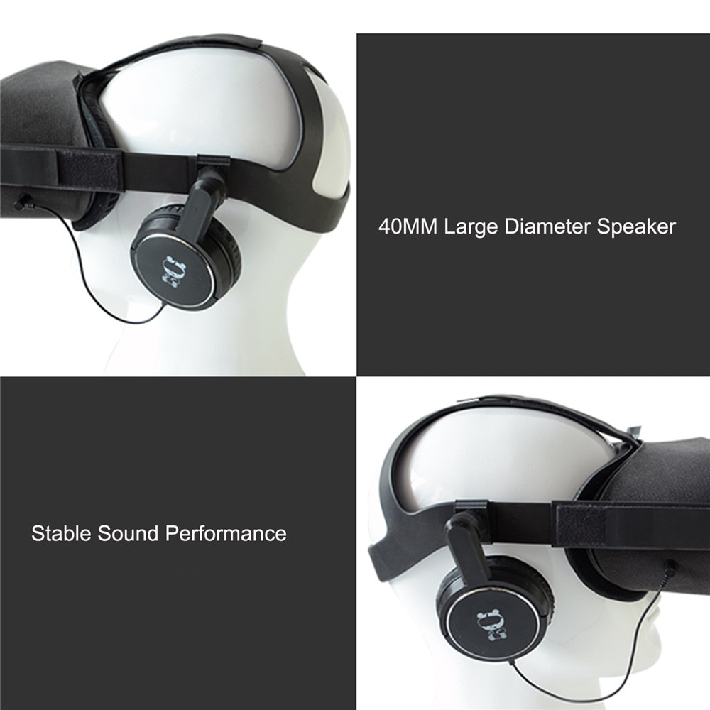 Professionele Bedrade Oortelefoon Vervanging Vr Game Ingesloten Hoofdtelefoon 3.5 Mm Voor Oculus Quest Vr Headset Accessoires Onderdelen