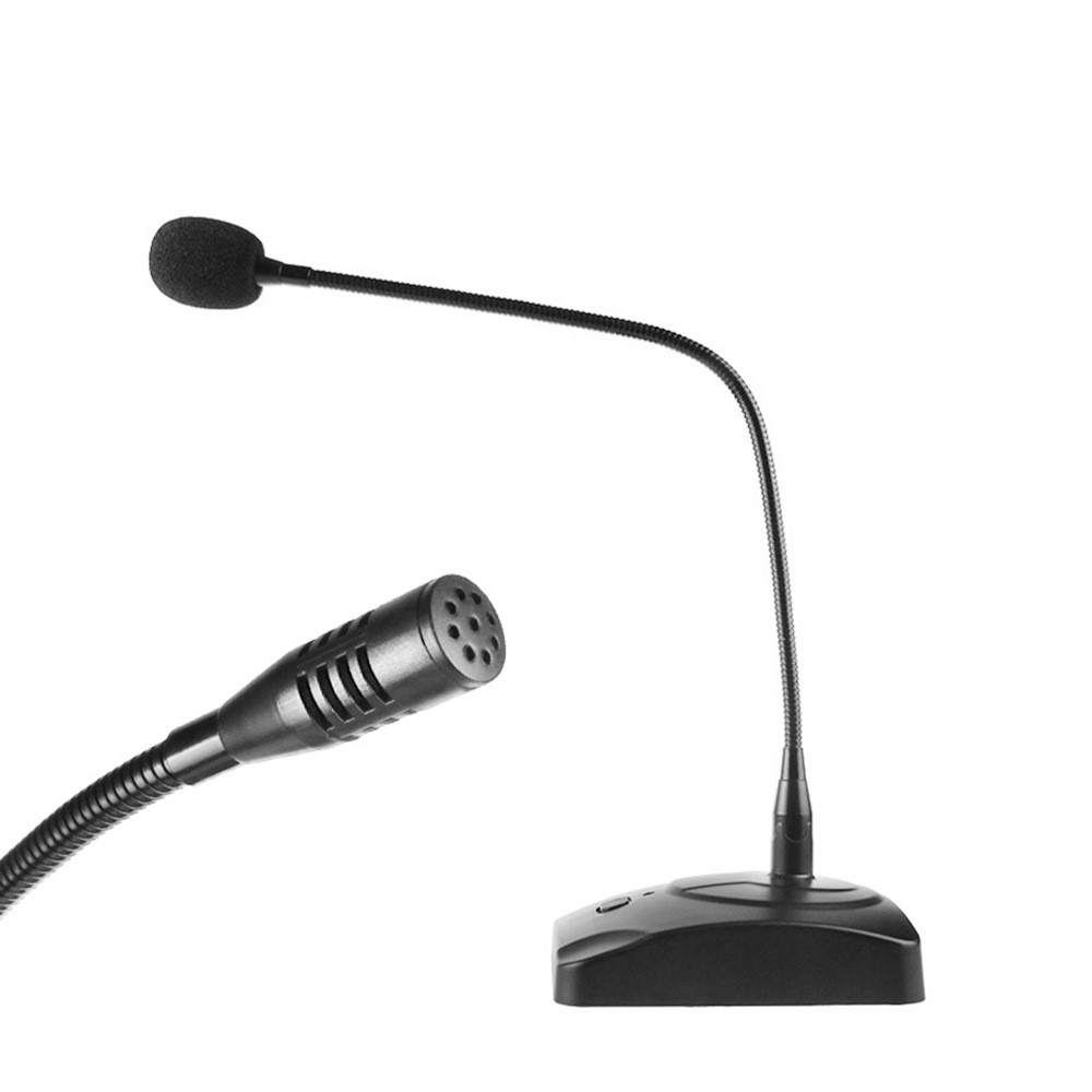 Wired Conference Microphone 360 Flexible Gooseneck Mic for Broadcasting Conference Instrument 6.5mm Audio Cable