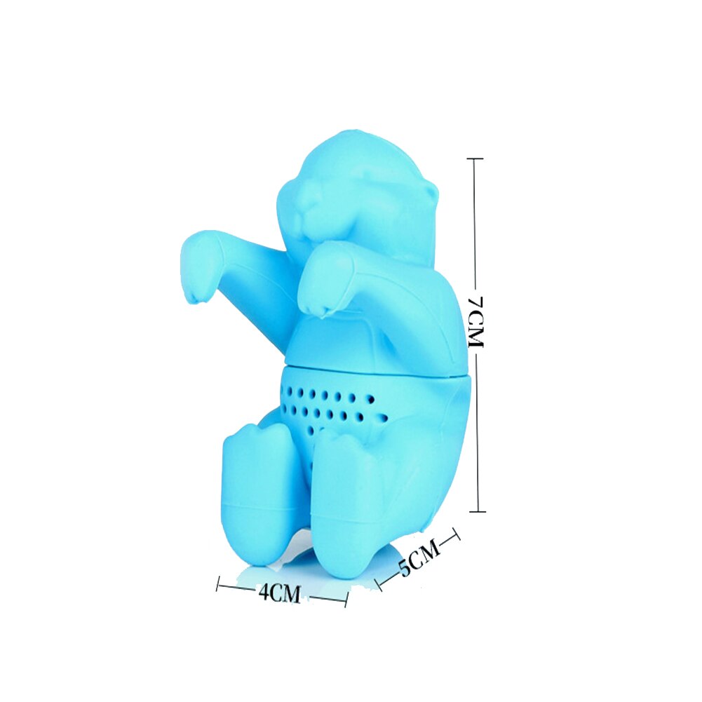 Otter Tea Infuser Silicone Leaf Strainer Herbal Spice Filter Diffuser
