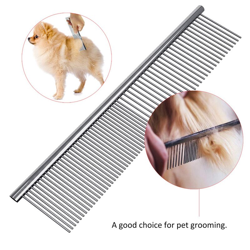 HOOPET Pet Hond Kat Haar Bont Grooming Lange Kam Borstel Voorkomt Haar Steeds Tangled Tool