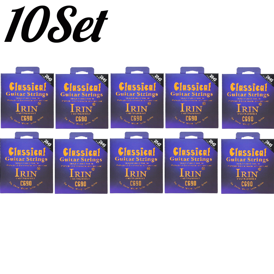 IRIN Classical Guitar Strings Set Nylon+Silver Plated Winding Classical Guitar Strings 1-6 String Guitar Accessories: Light Grey