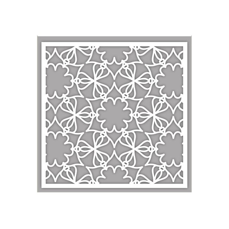 Plastic Stencil Diamond Shape Rose Bloem Stippen Muur Vorm Scrapbook Kaart Maken Diy Ambachten Stencil 12: 16