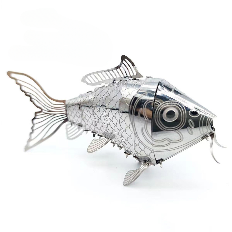 3d metal puzzles diy handmade animal insect ladybug carp butterfly assembly model puzzle toy for adults