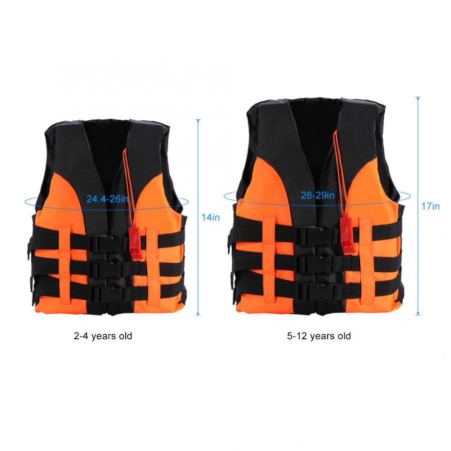 Redningsvest i 2-12 år børn svømning sejlsport drivhjælpejakke med fløjte til barn for livreddende produkter