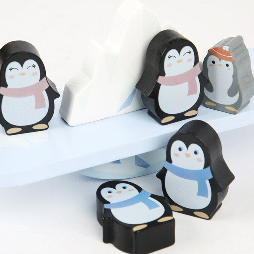 Penguins Balance Seesaw Intelligence Development Early Learning Counting Toy