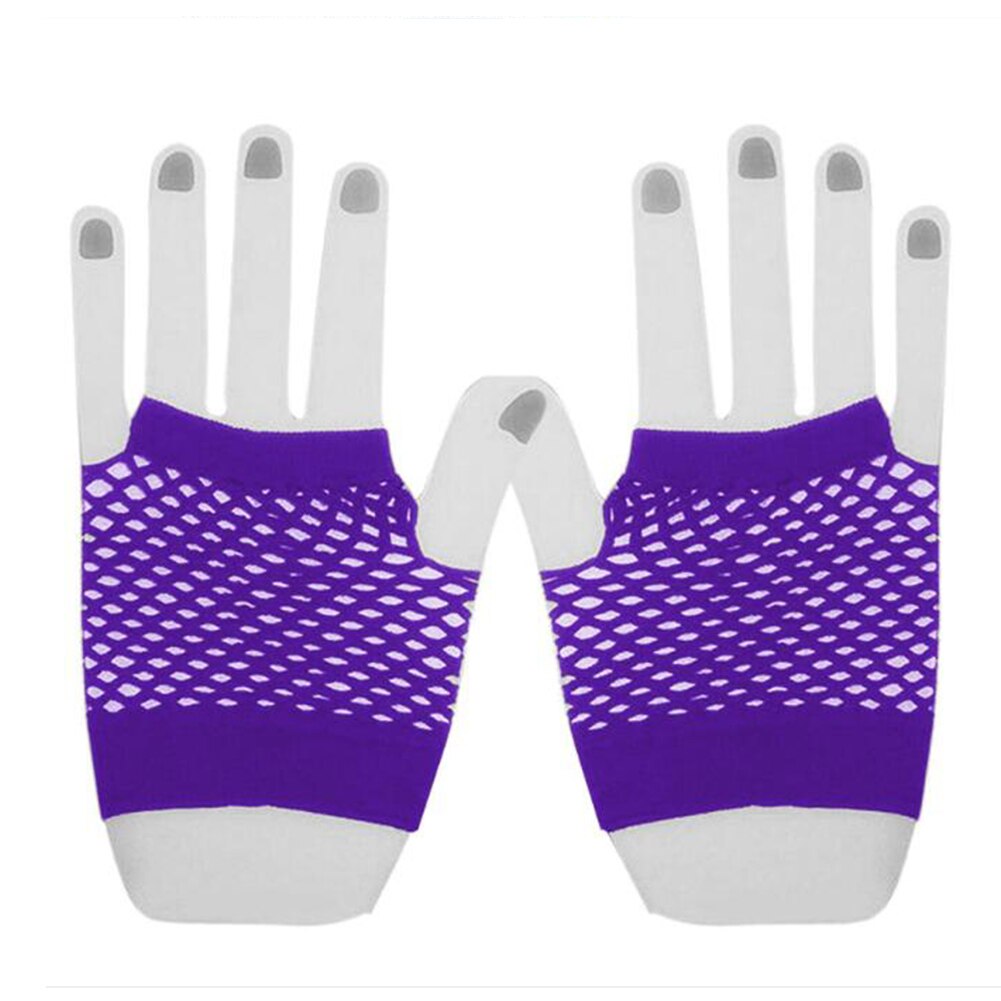 Gants en Tulle à pois noirs, 1 paire, en dentelle, maille, gaze, Ultra fins, transparents, pour fête, robe complète, mitaines: 5