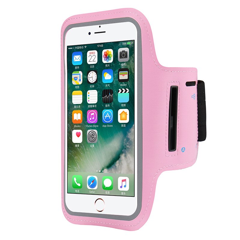 Sport Armband Fall 4.0/6,5 Inch Telefon Halter für frauen Auf Hand Smartphone Handtaschen Sling Lauf Gym arm Band Fitness: Pink