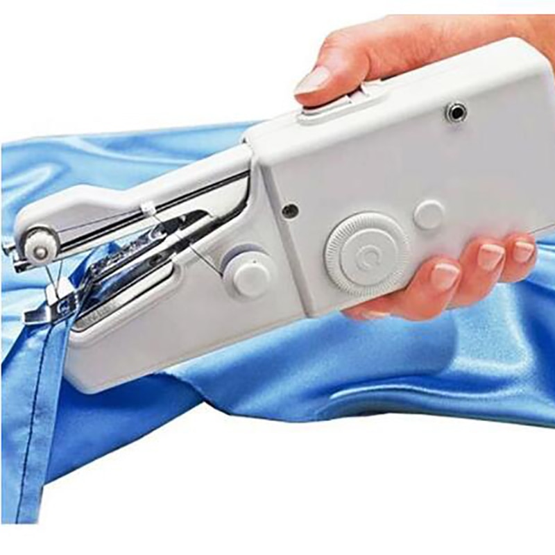 Mini bærbar symaskine håndholdt trådløs hurtig tøjsøm til hjemmerejse